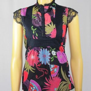 Black Cap Sleeve Top